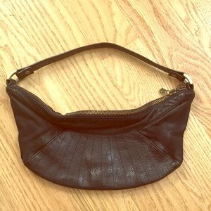 Armani Exchange Leather Shoulder Micro-Bag